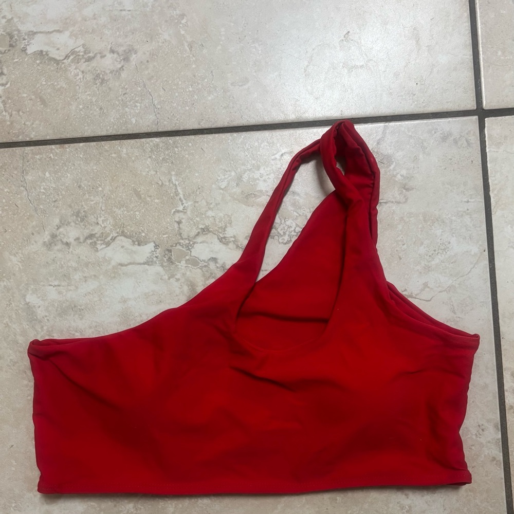 Red Bathing Suit Top/Dance Top/Gym Top